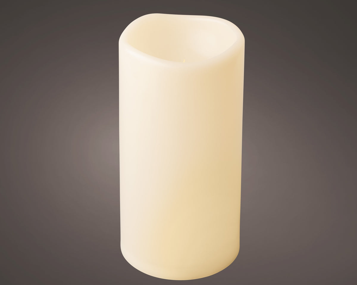 Candela Led Warm White 12,5x25cm