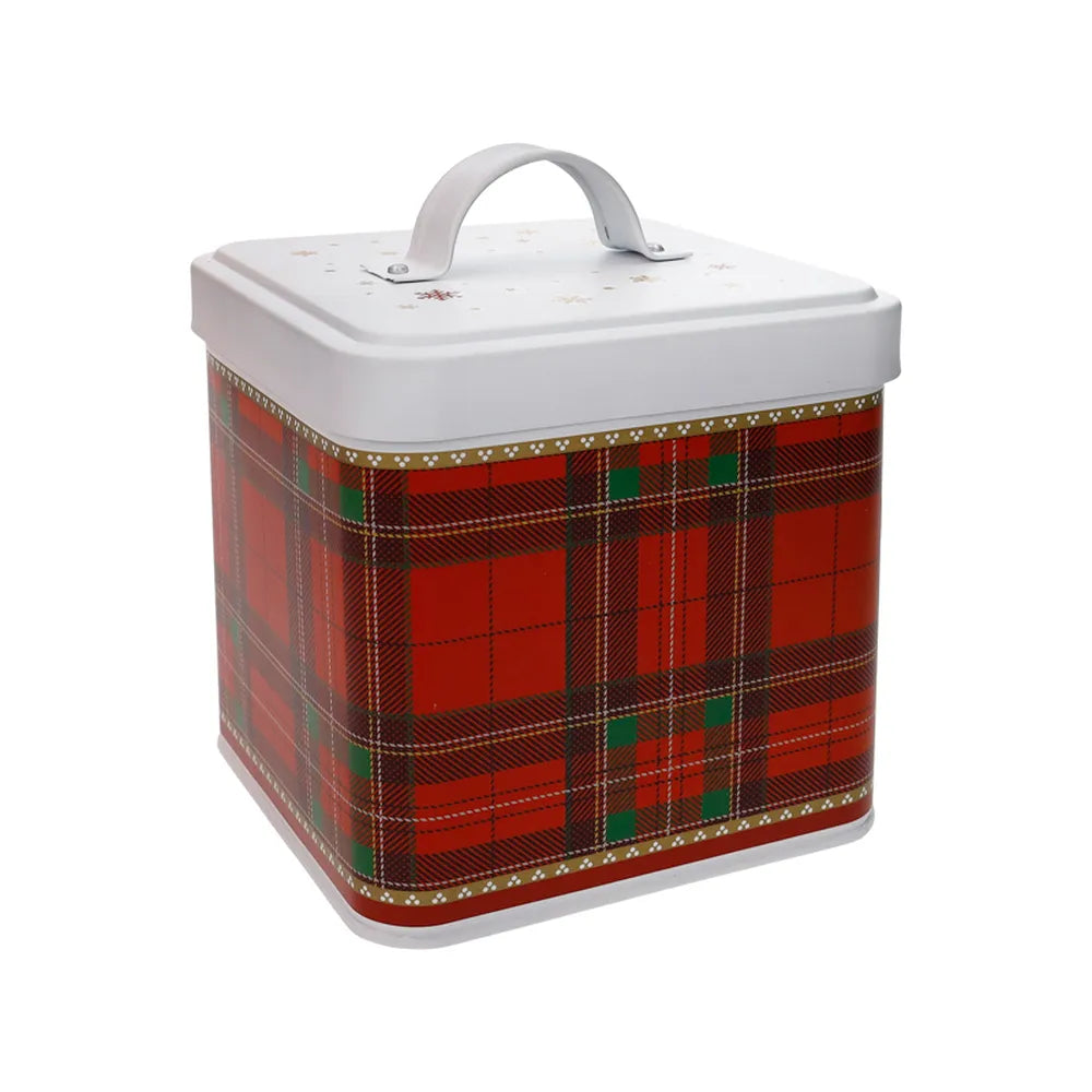 Barattolo Quadro Christmas Tartan Brandani