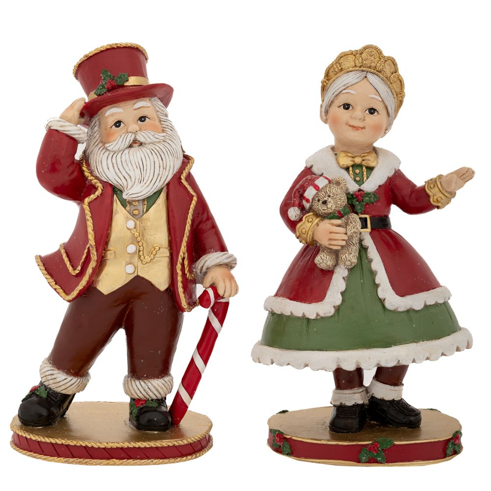Babbo Mamma Natale Che Balla 12x9x21 Cm 1 Pezzo