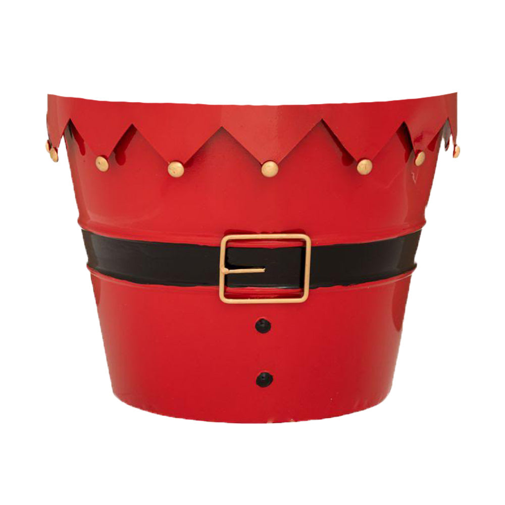 Vaso Metallo Natalizio 29x29x23 Cm