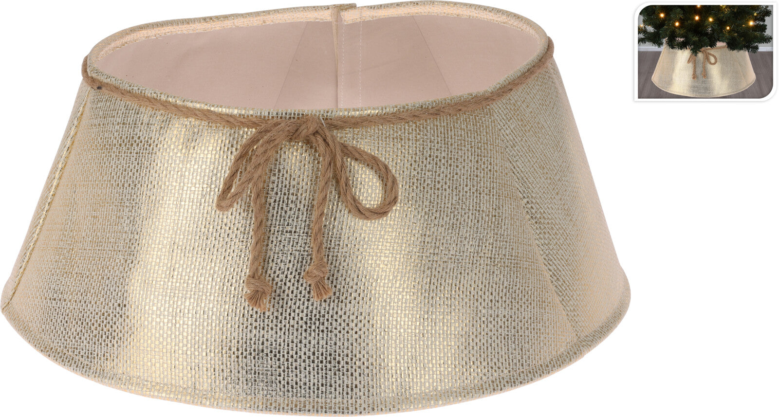 Copribase Albero 40-60x25 Cm Oro