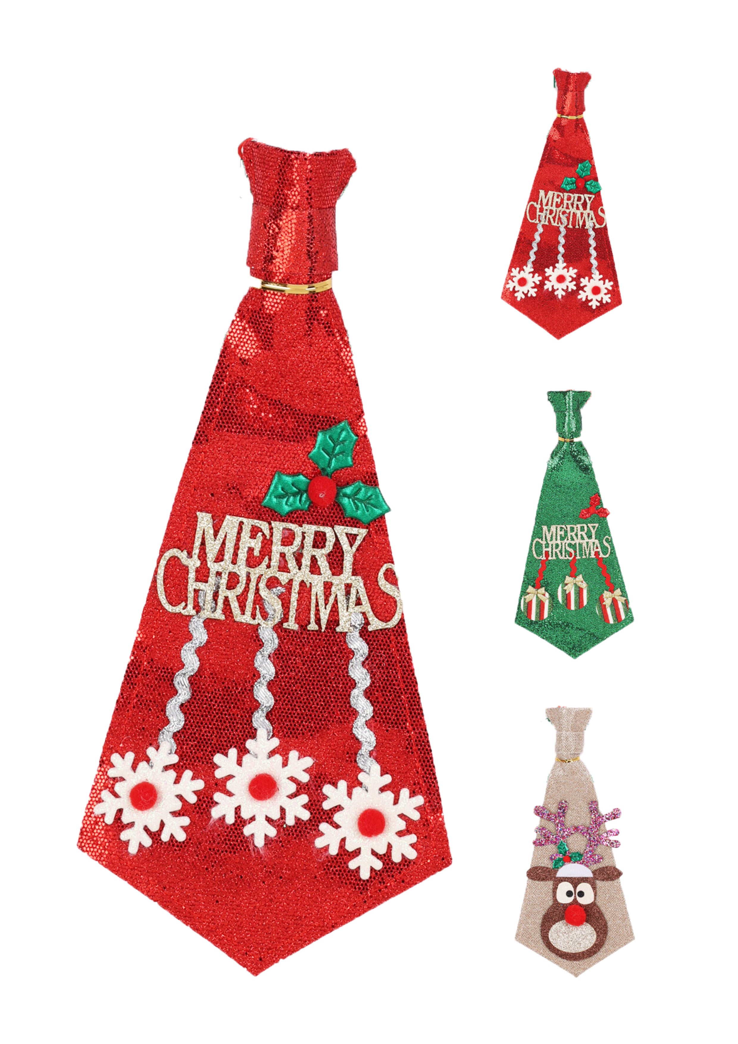 Cravatta Natale 32 Cm 1 Pezzo