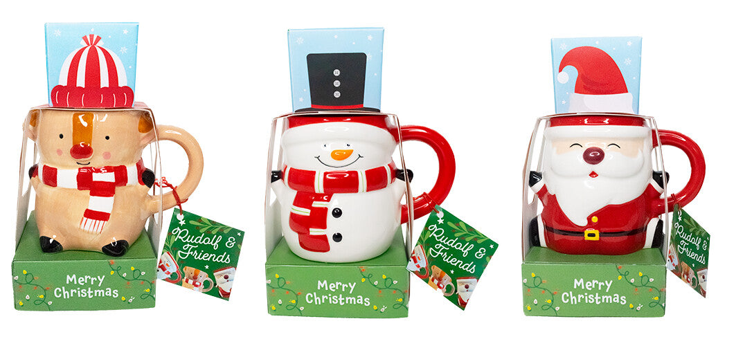 Mug Figura Natale Con Bevanda 1 Pezzo