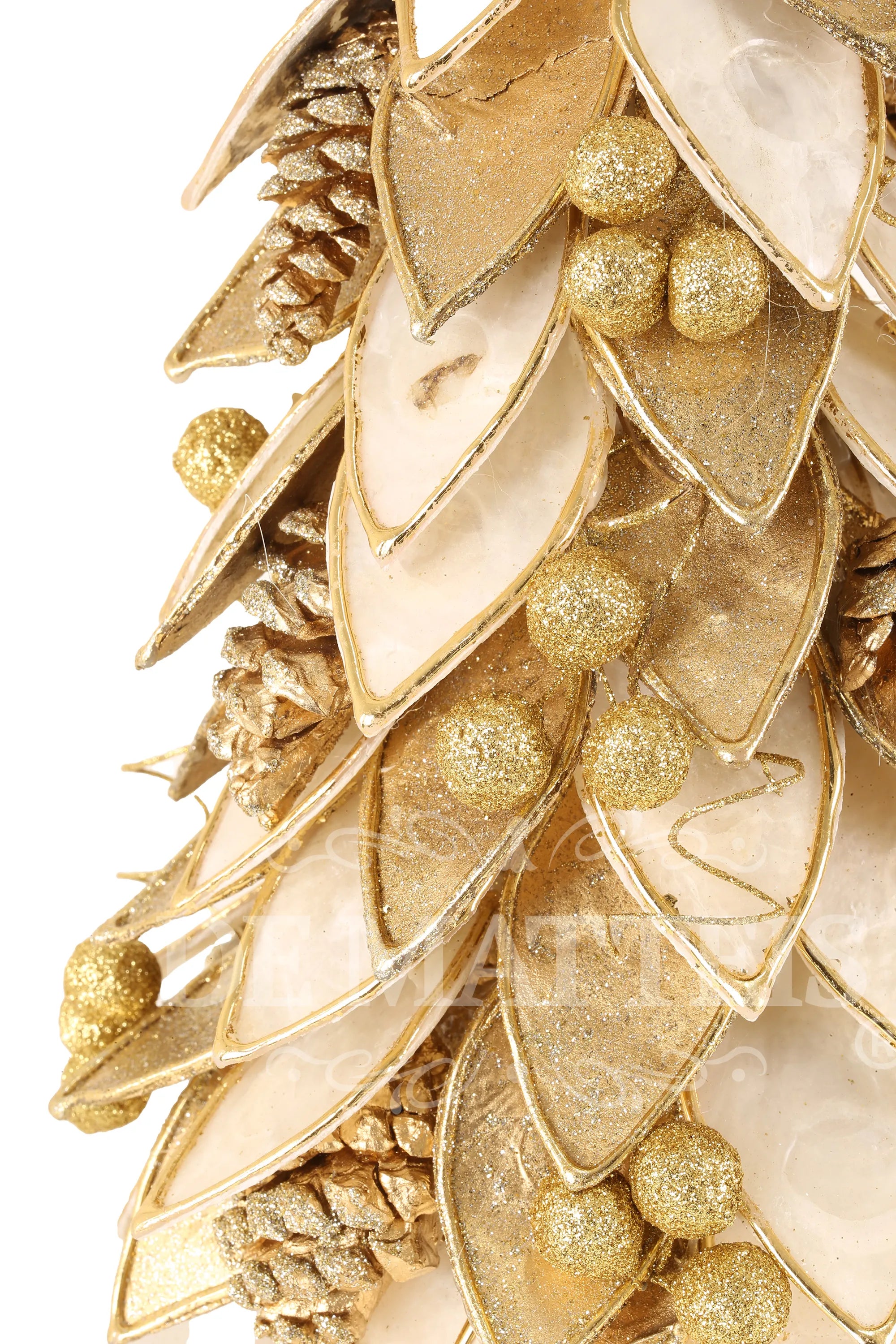 Albero Foglie Lamina Oro D 23x40