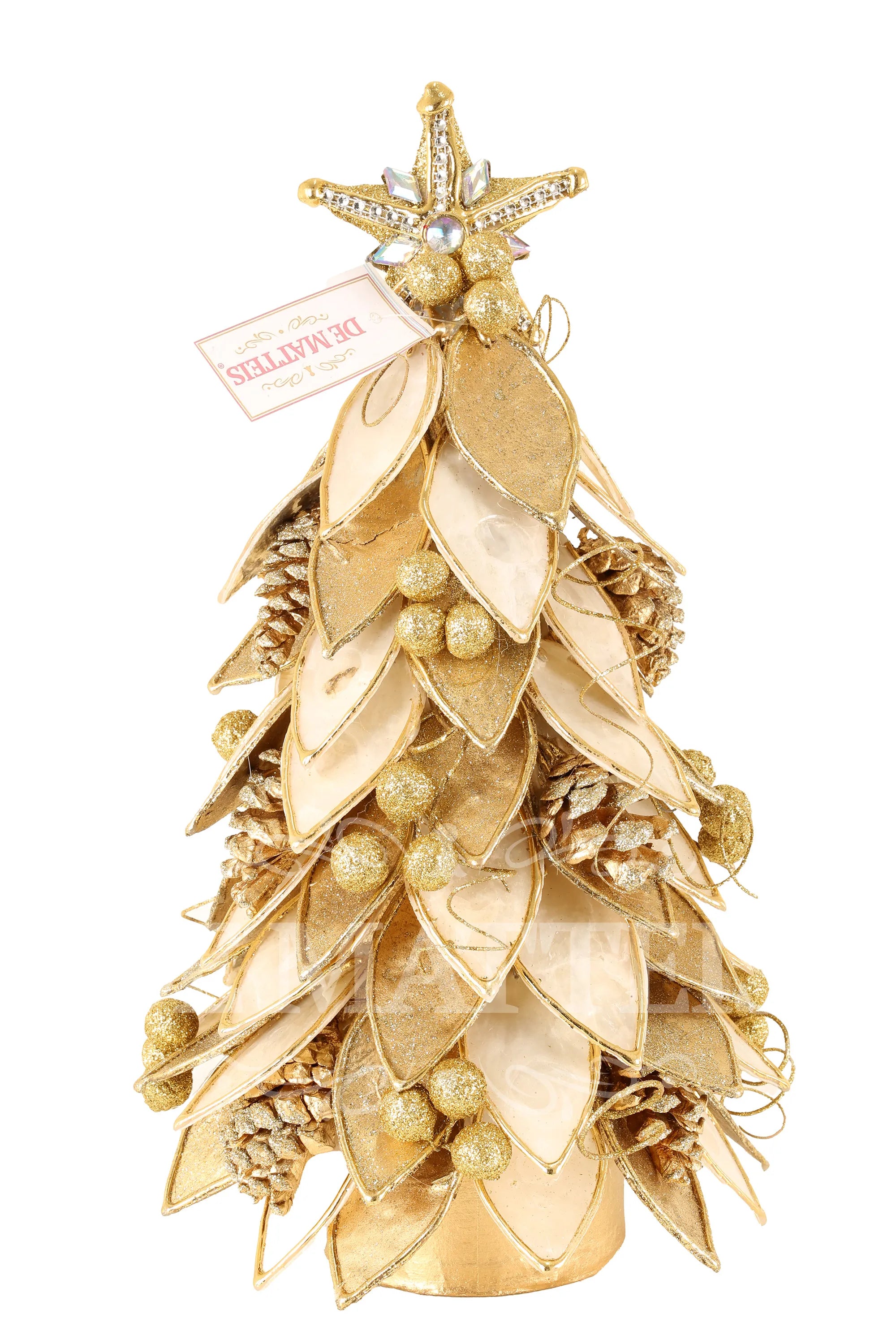 Albero Foglie Lamina Oro D 23x40