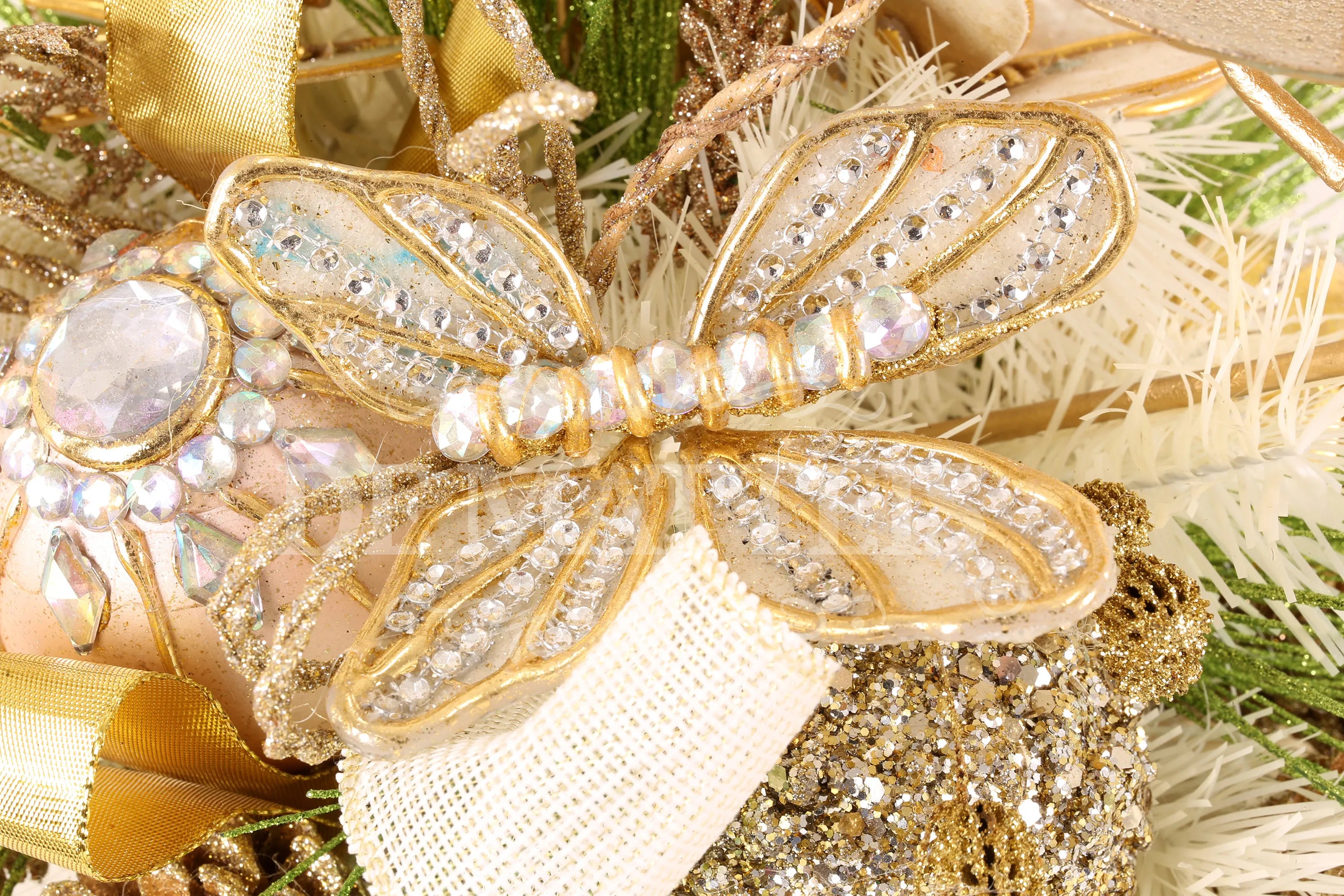 Portacandele Champagne Oro 50 Cm