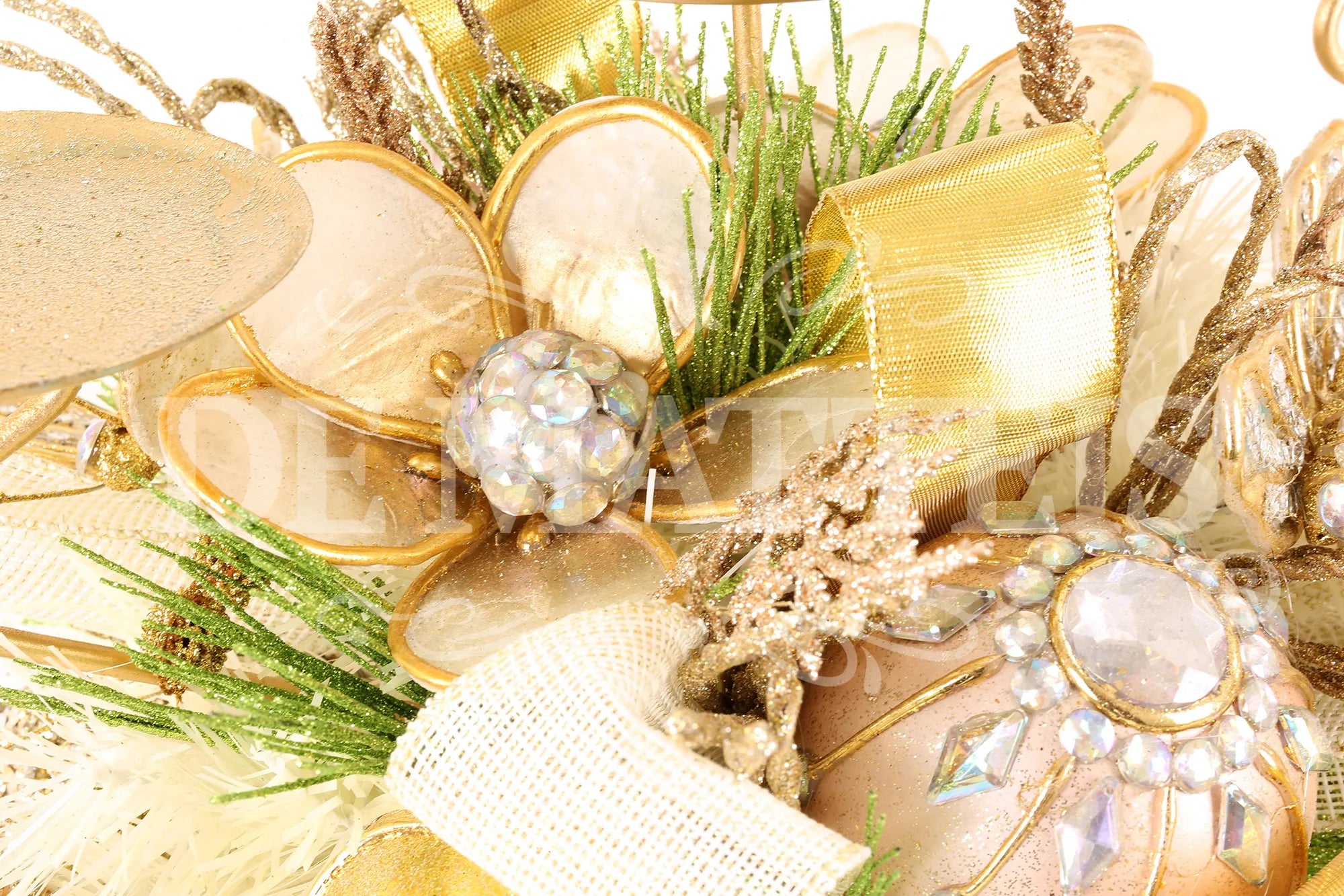 Portacandele Champagne Oro 50 Cm