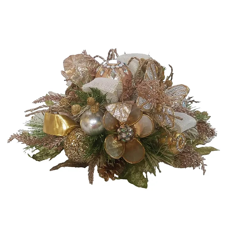 Centrotavola Ovale Champagne Oro 50 Cm