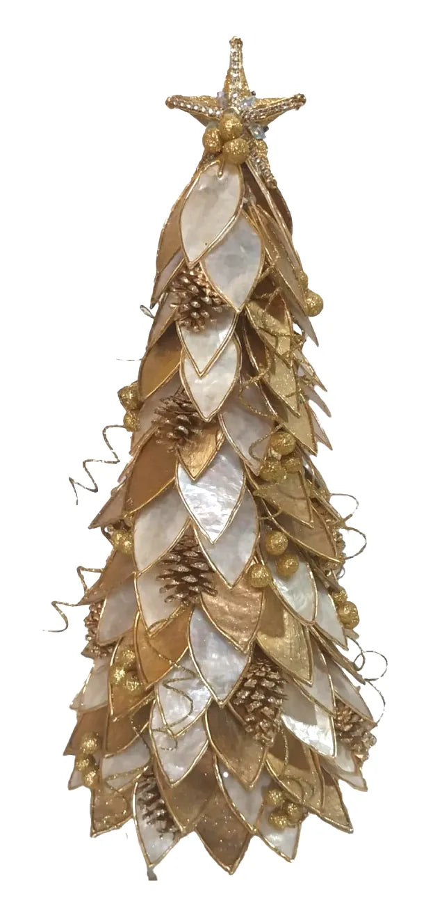 Albero Foglie Lamina Oro D 25x60
