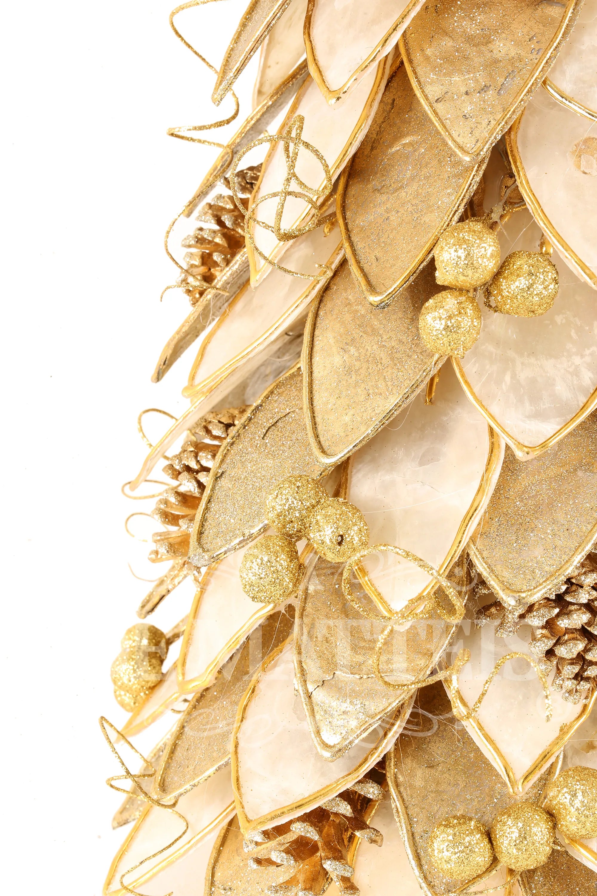 Albero Foglie Lamina Oro D 25x60