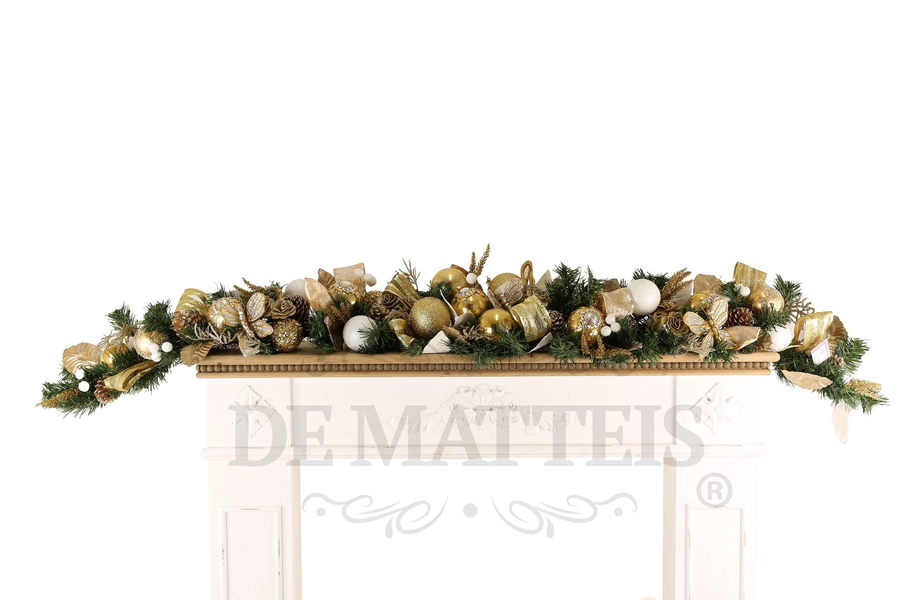 Festone Decorato Oro 180 Cm