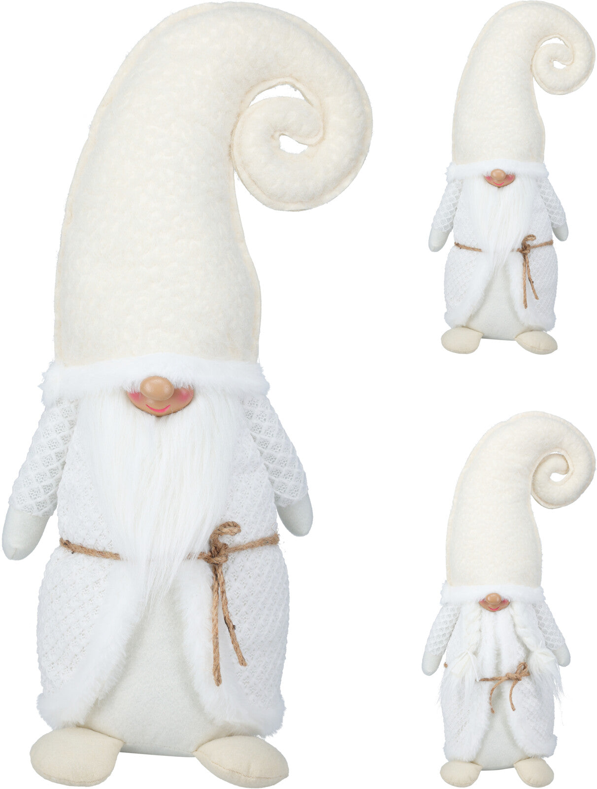 Gnomo Bianco 25x15x51 Cm 1 Pezzo