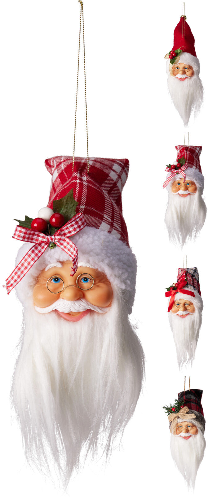 Pendente Babbo Natale 9x35 Cm