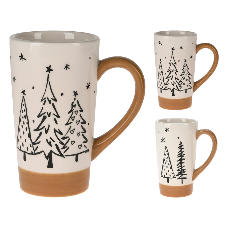 Mug Ceramica Alberi 15 Cm 1 Pezzo