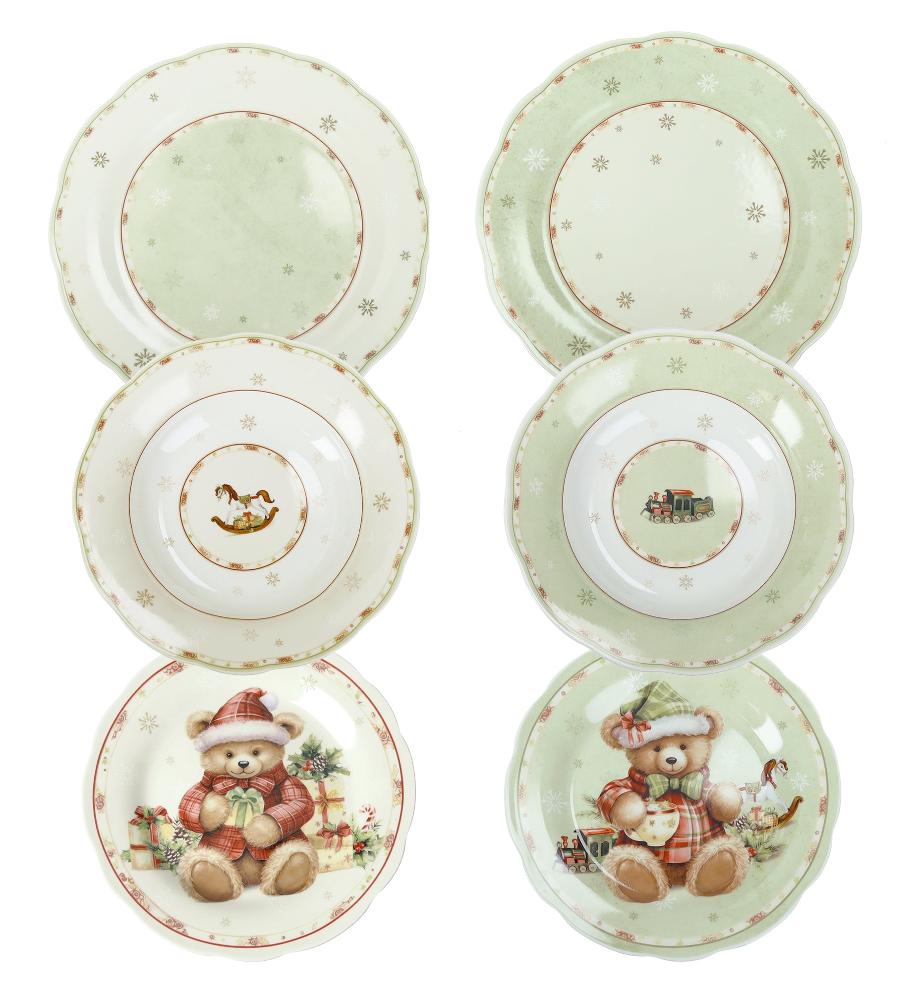 Set 18 Pz Tavola Porcellana Coccole