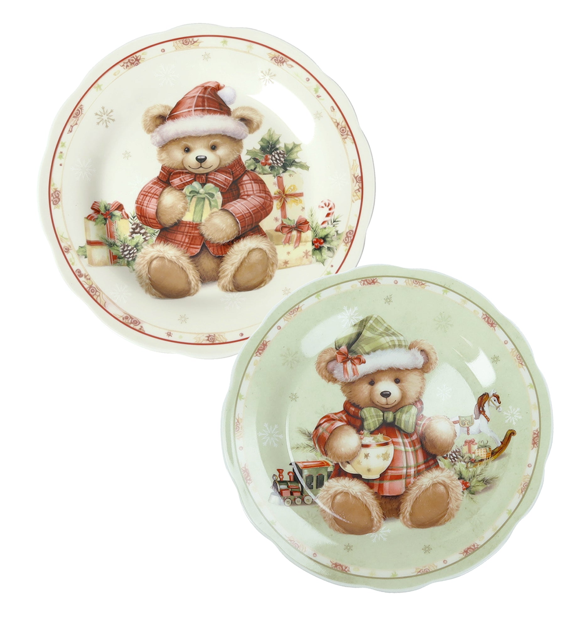 Set 2 Pz Piattino Porcellana Coccole