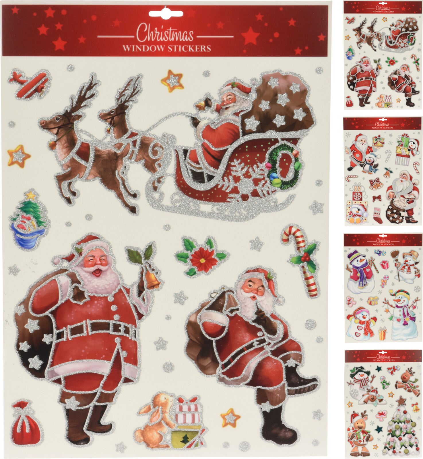 Stickers Natale 30x42 Cm 1 Pezzo