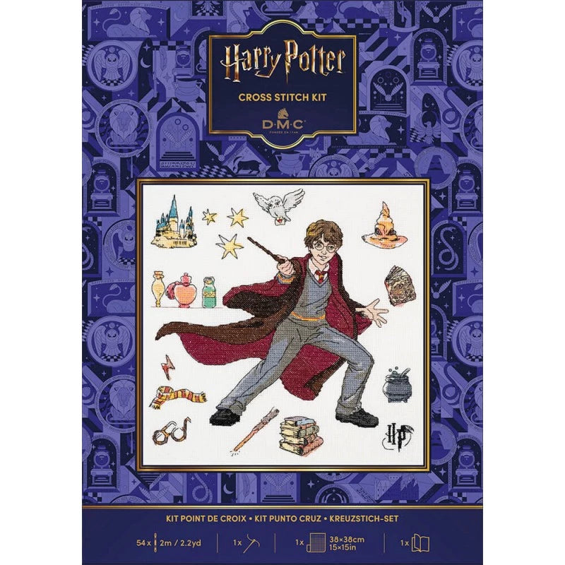 Kit Punto Croce Harry Potter E Le Pozioni Magiche 23x23 Cm