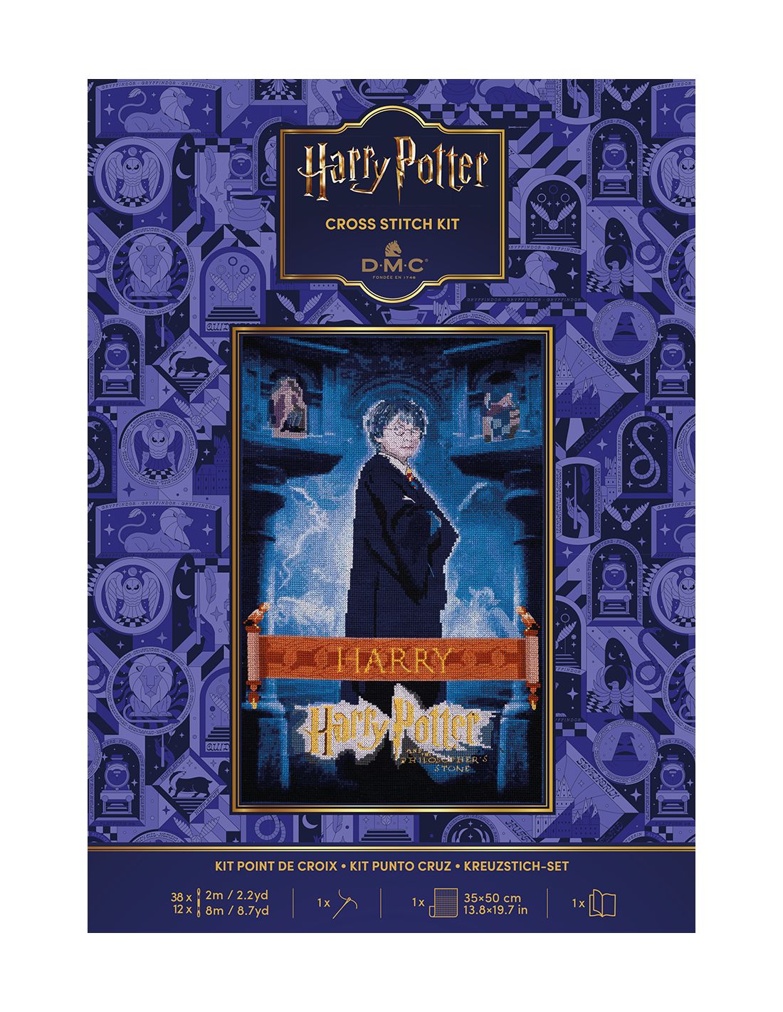 Kit Punto Croce Poster Harry Potter 25,5x41 Cm
