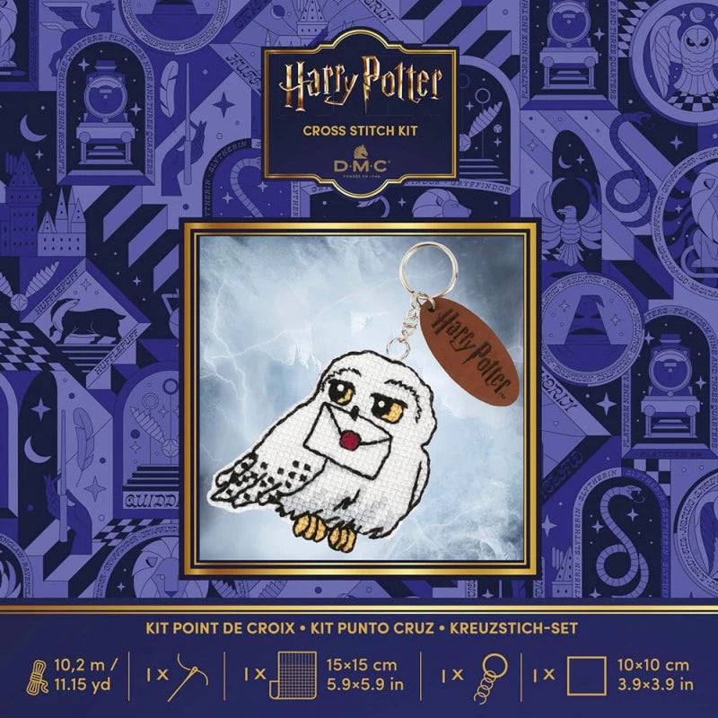 Kit Punto Croce Portachiavi Hedwige Collezione Harry Potter