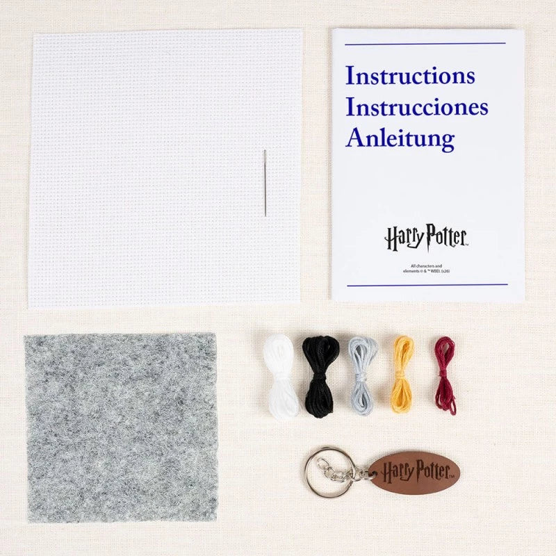 Kit Punto Croce Portachiavi Hedwige Collezione Harry Potter