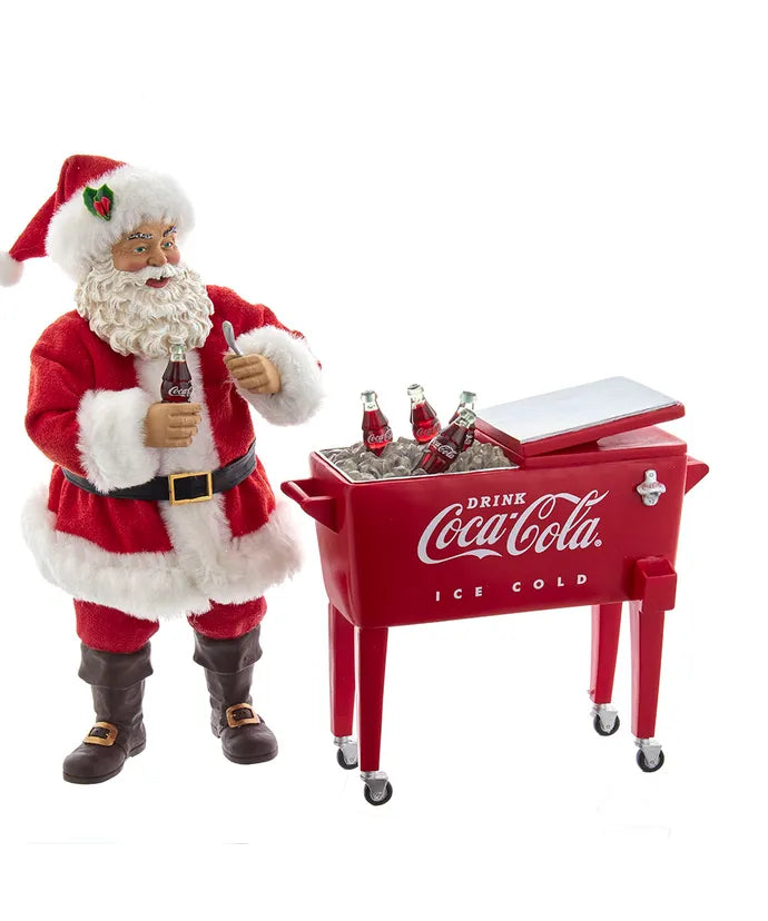 Babbo Natale Con Frigorifero Da Tavolo Coca Cola