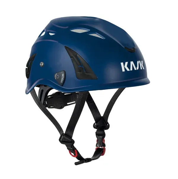 Casco Kask Plasma Aq blu certificato EN 397 con sistema di ventilazione avanzato e regolazione micrometrica di precisione. | Dematteis.it