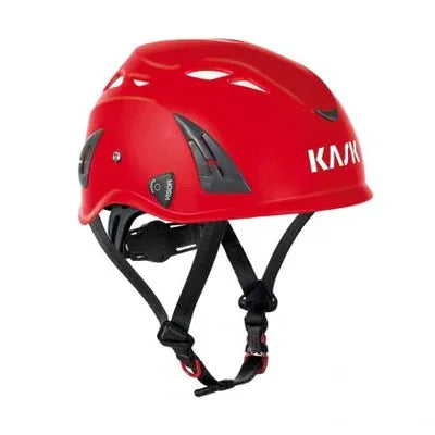 Casco Kask Plasma Aq rosso certificato EN 397 con sistema di ventilazione avanzato e regolazione micrometrica per utilizzo professionale. | Dematteis.it