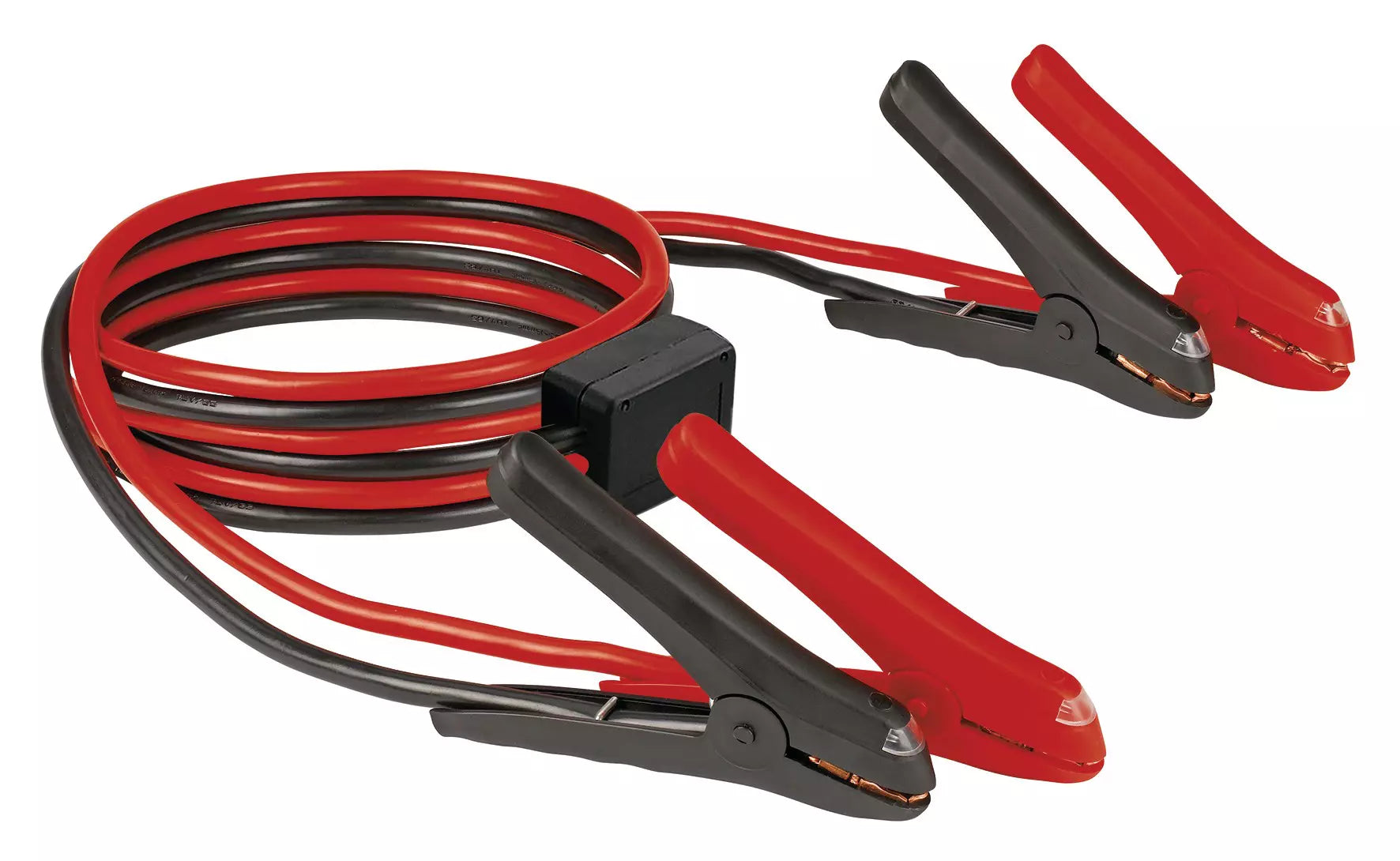 Cavo di avviamento BT-BO 16/1 A LED SP Einhell con morsetti illuminati rossi e neri, sistema di protezione elettronica e conduttori in alluminio da 19,4 mm² per avviamento d'emergenza sicuro. | Dematteis.it