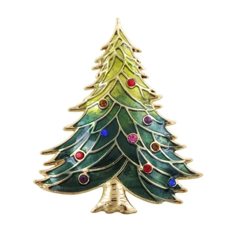 Spilla Natalizia Albero Di Natale Verde