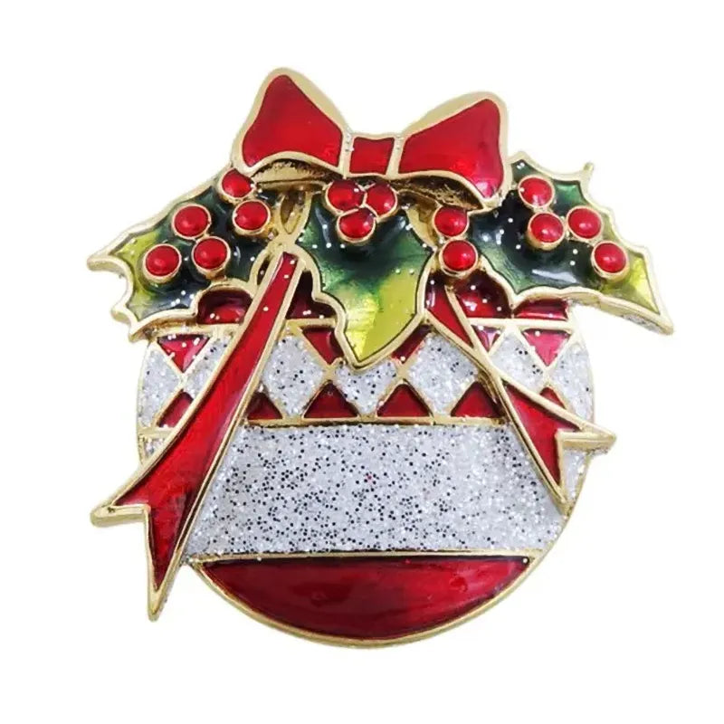 Spilla Natalizia Palla Di Natale