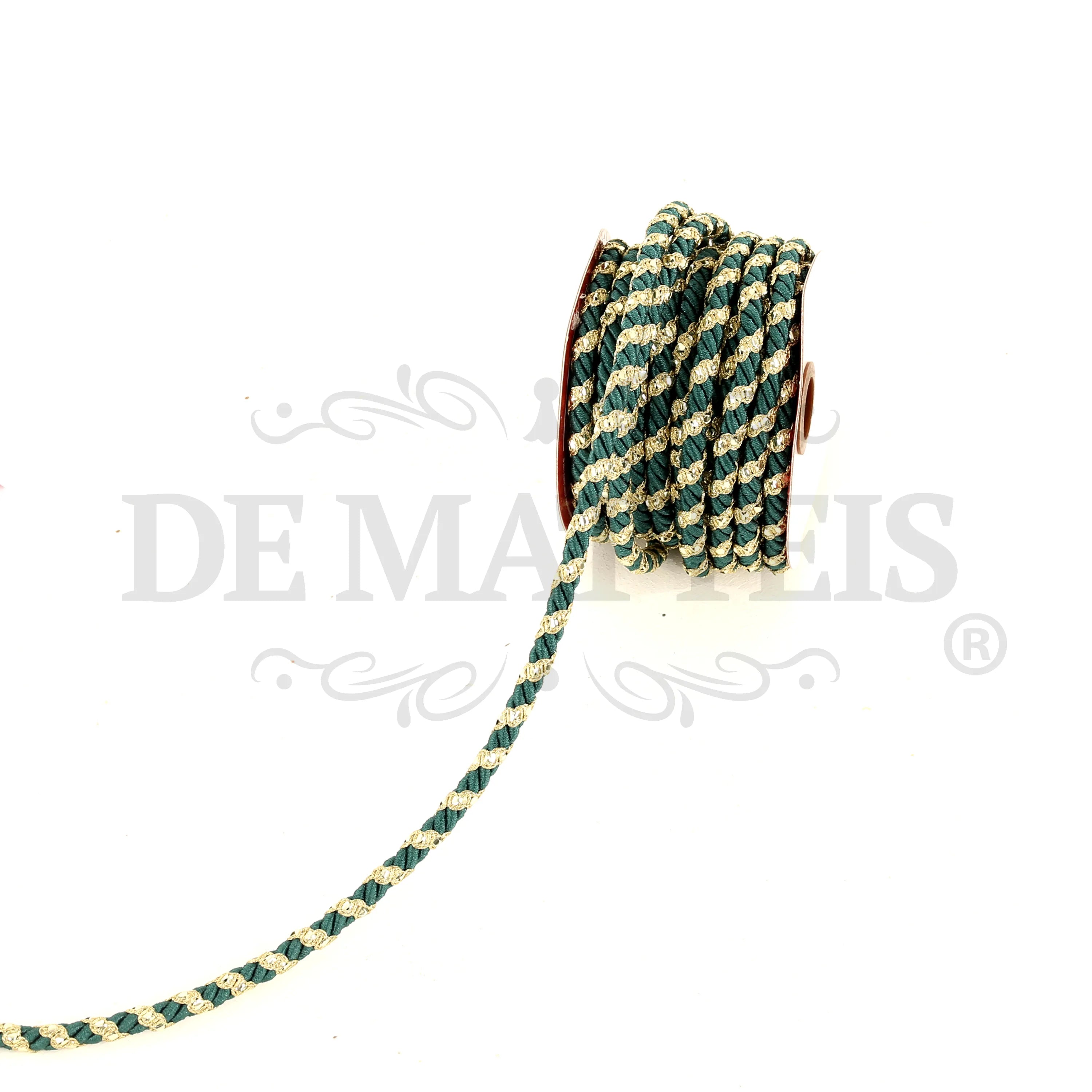 Cordone Verde E Oro 10 Metri