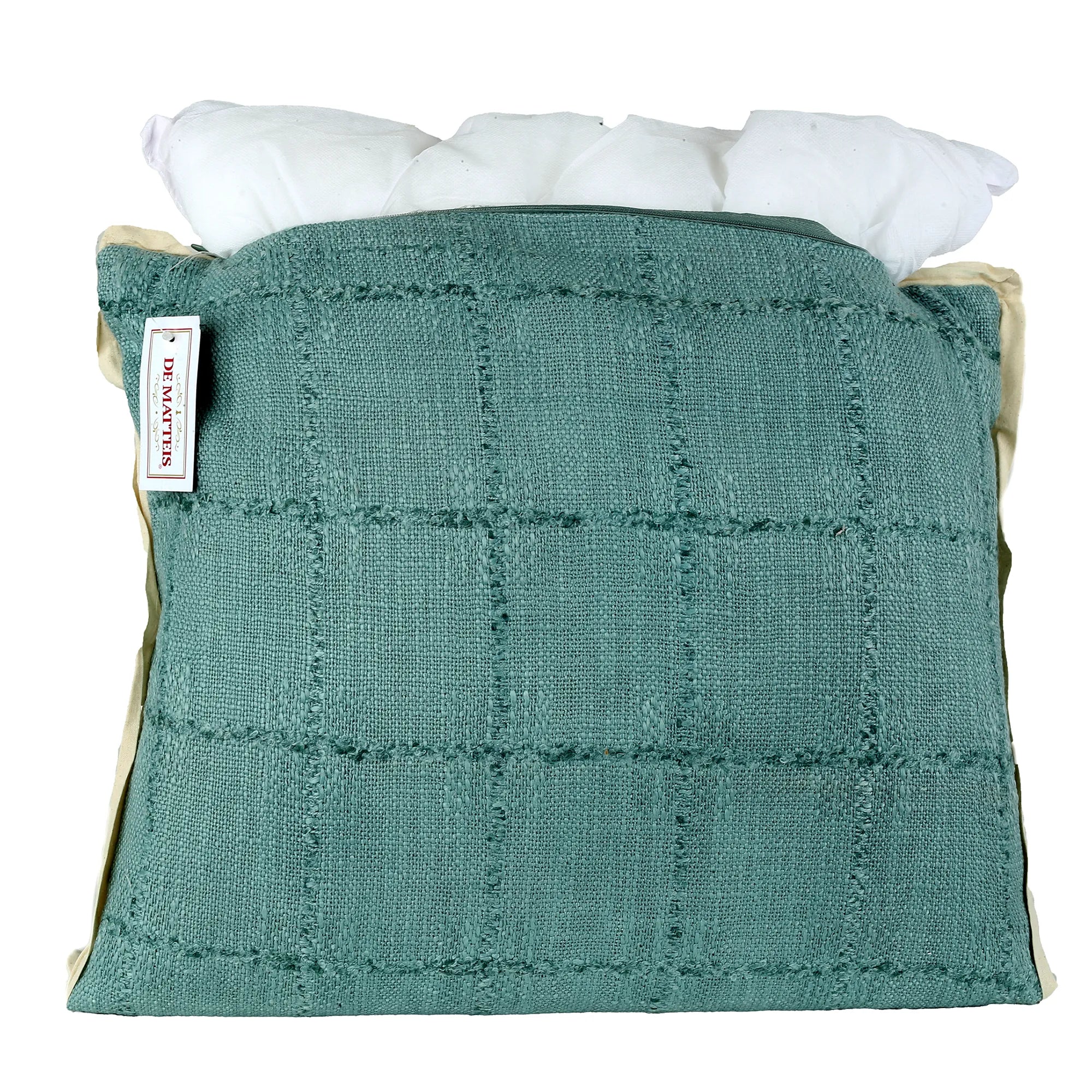 Cuscino 45x45 Cm Cotone Azzurro Crema