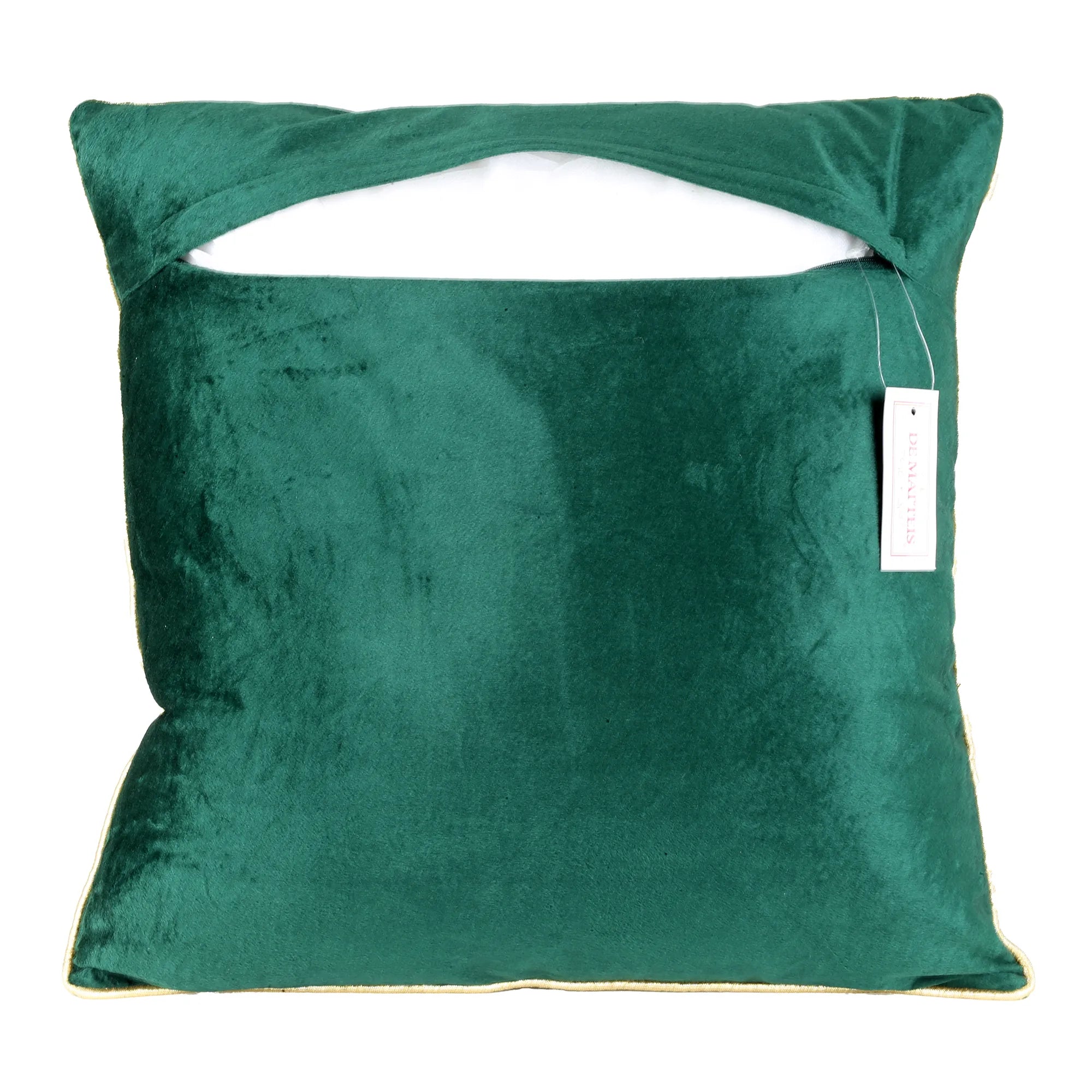Cuscino 45x45 Cm Velluto Verde Merry Christmas