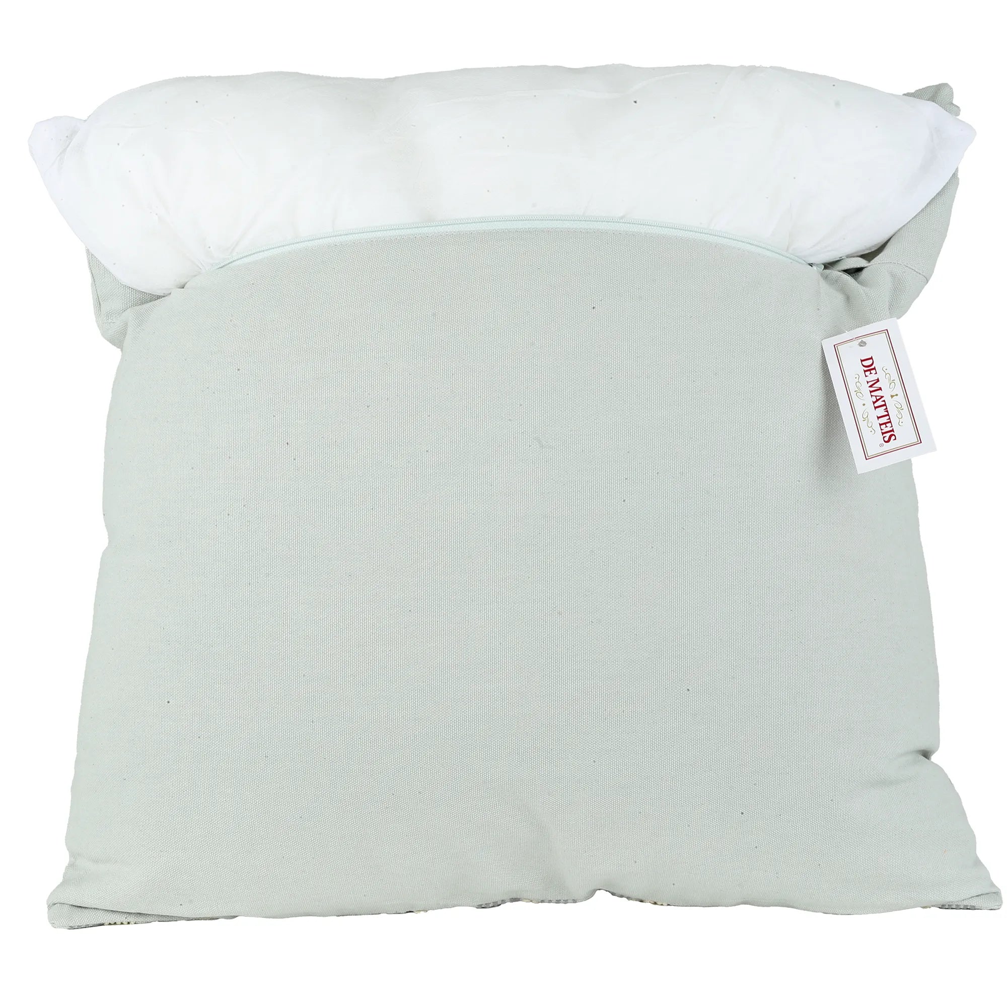 Cuscino 45x45 Cm Cotone Ricamato Azzurro