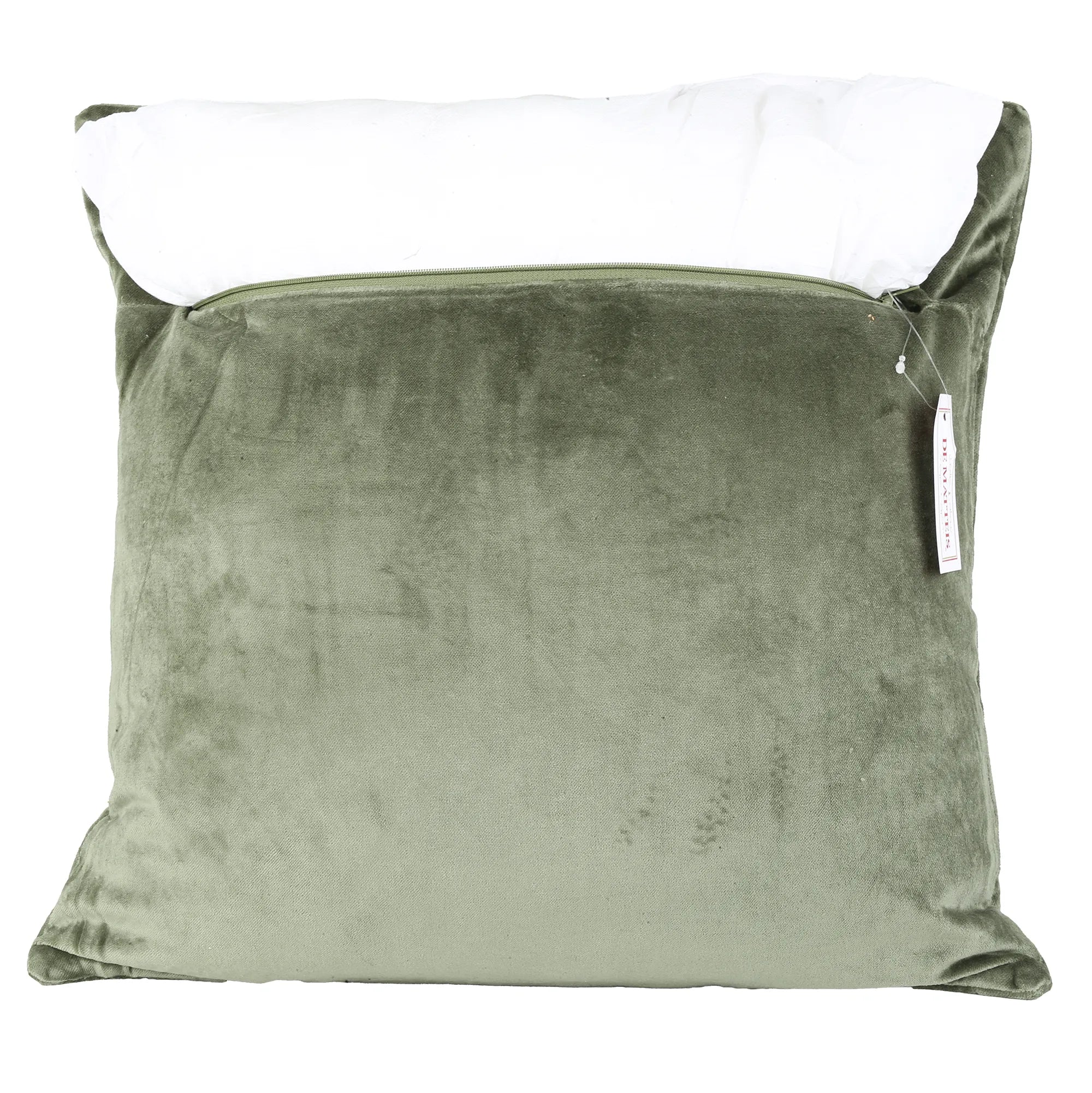 Cuscino 45x45 Cm Velluto Verde Quiltato