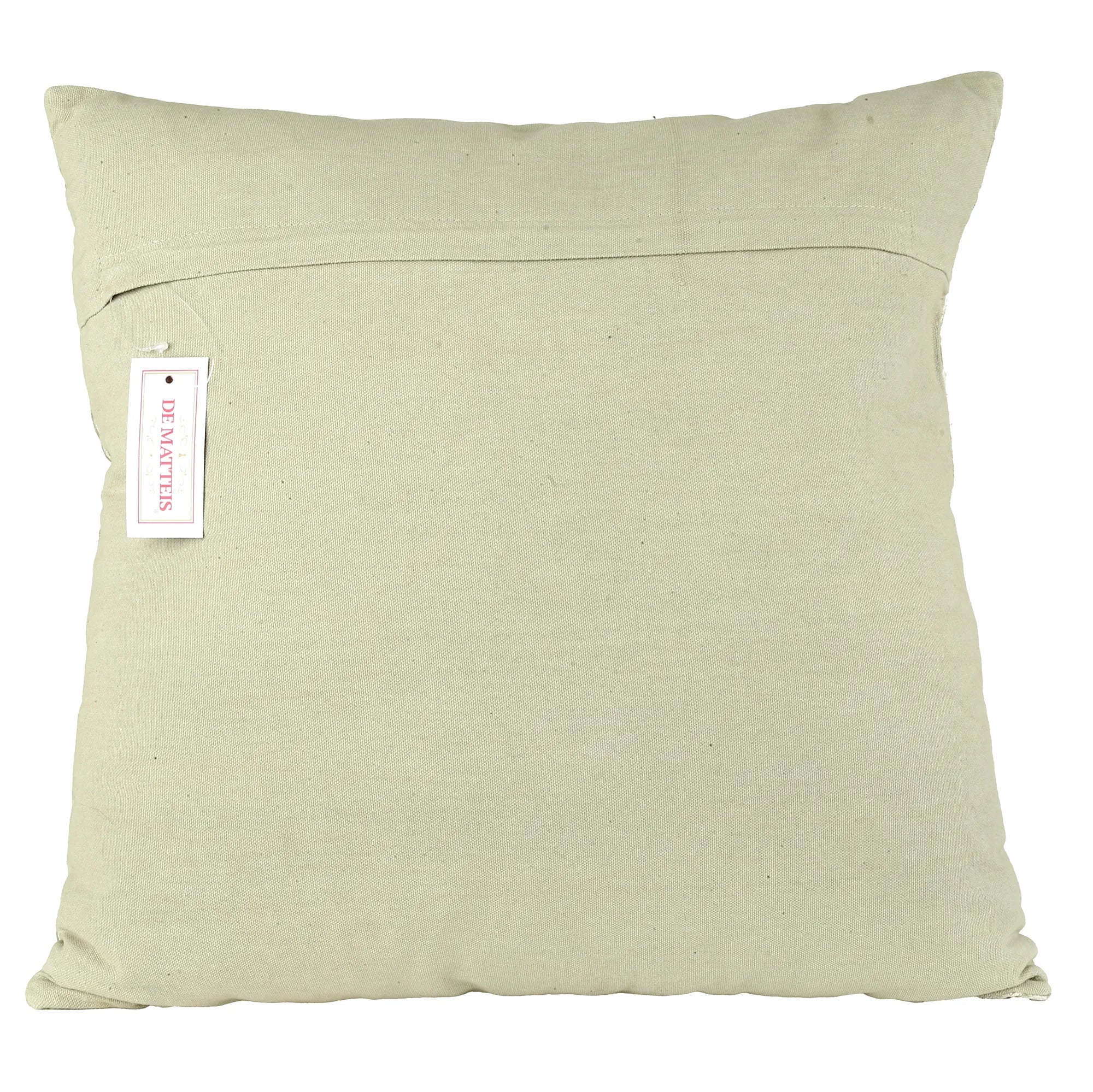 Cuscino 45x45 Cm Velluto Crema Decoro Crema