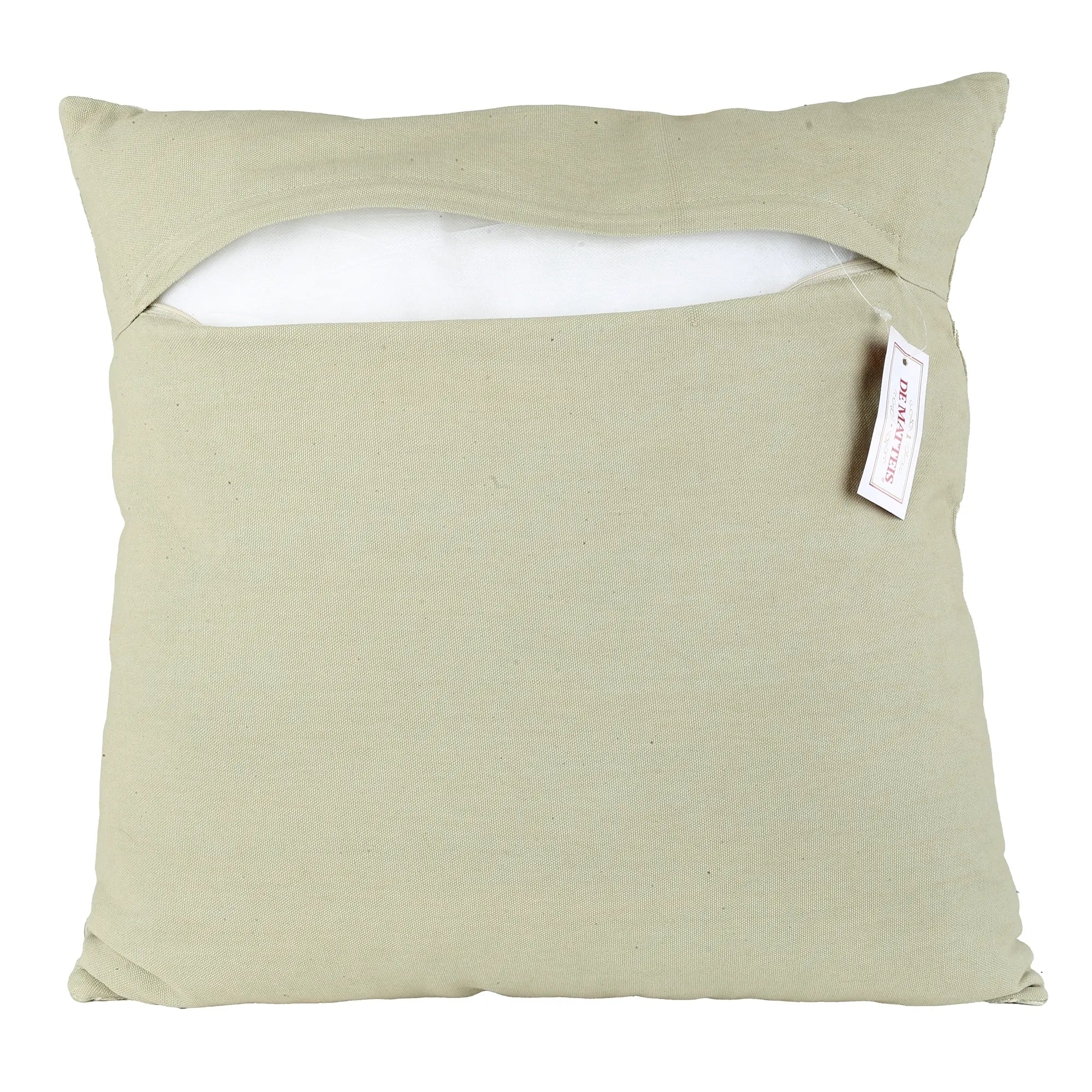 Cuscino 45x45 Cm Velluto Crema Decoro Crema