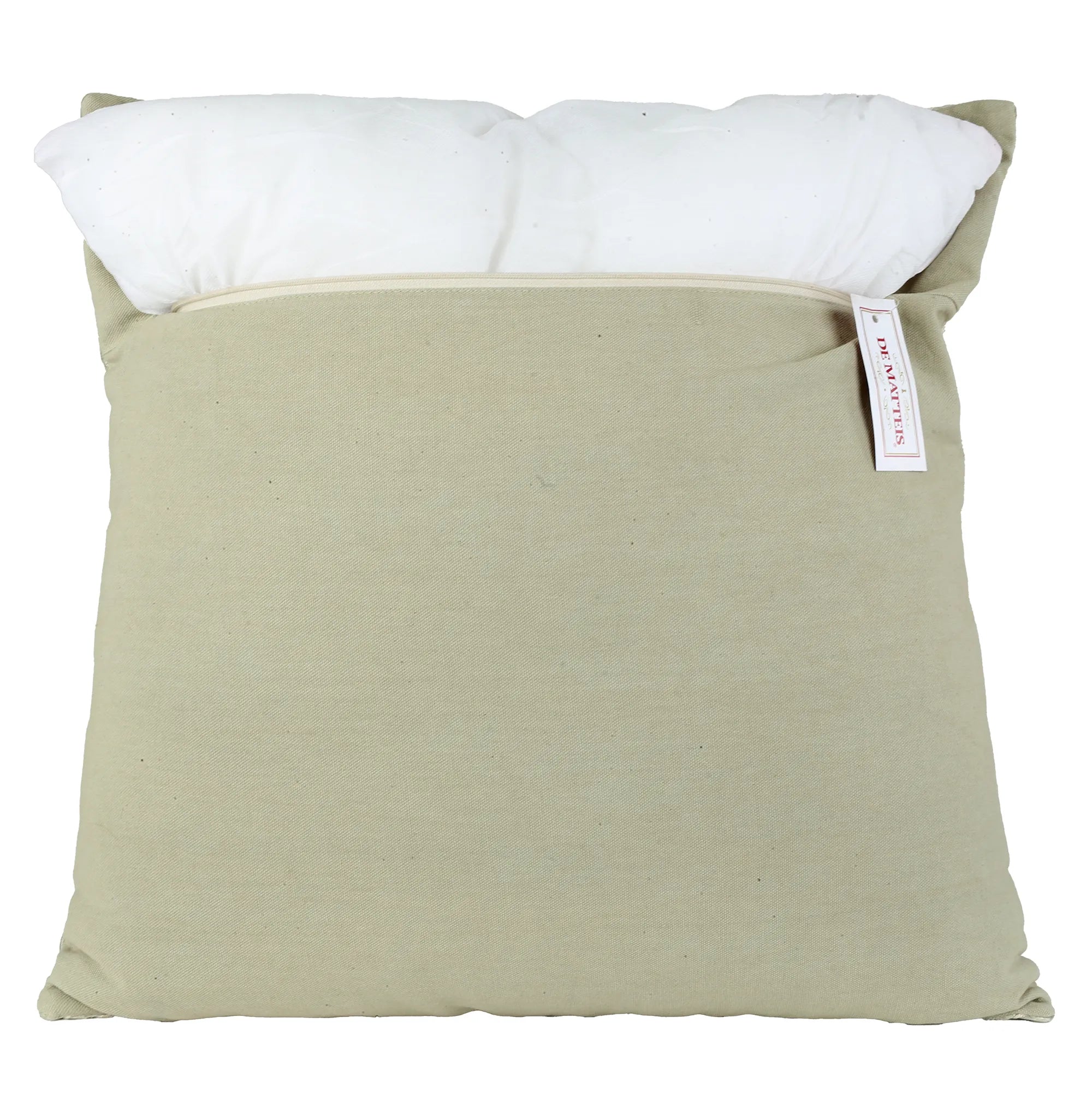 Cuscino 45x45 Cm Velluto Crema Decoro Crema