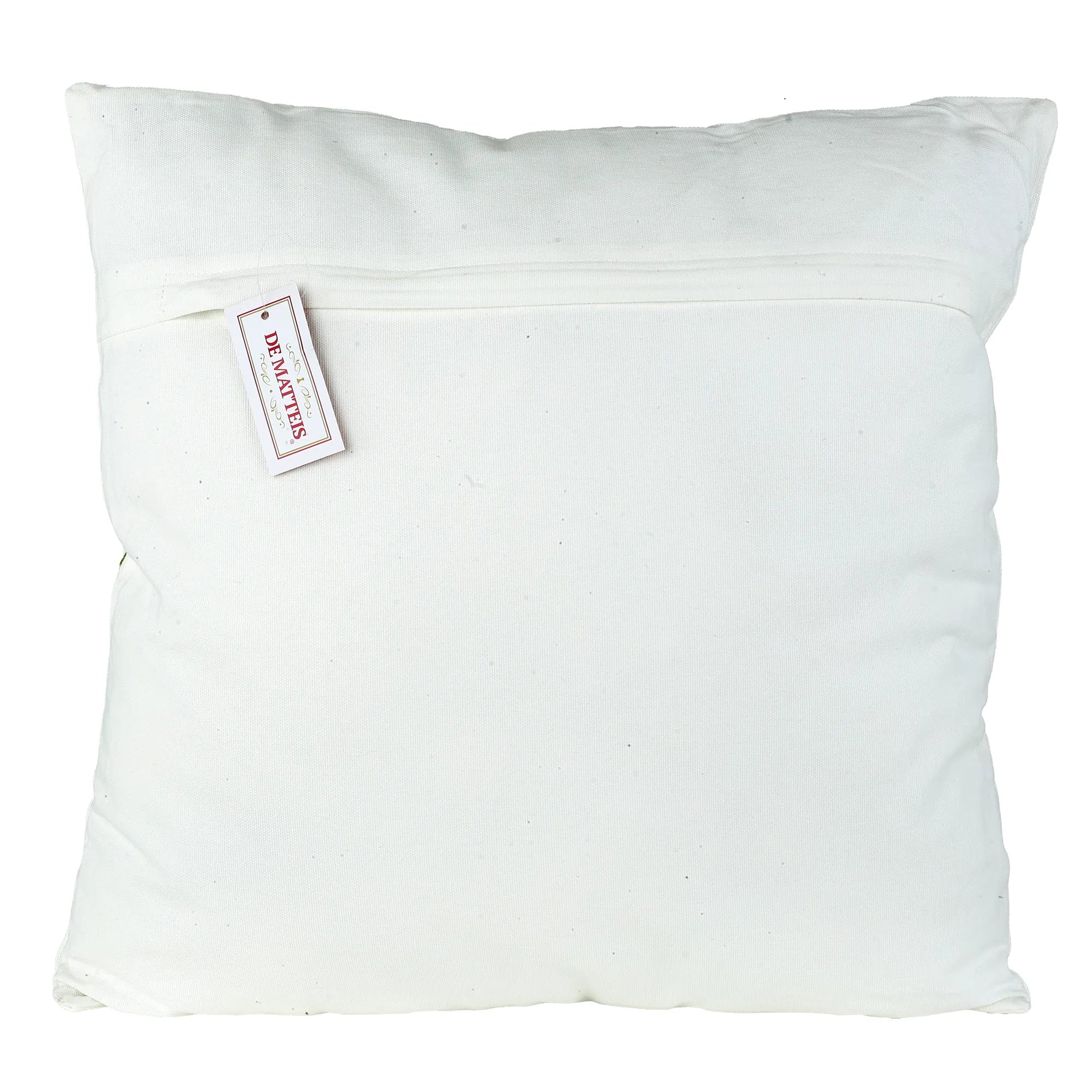 Cuscino 45x45 Cm Cotone Ricamo Fiori Azzurri