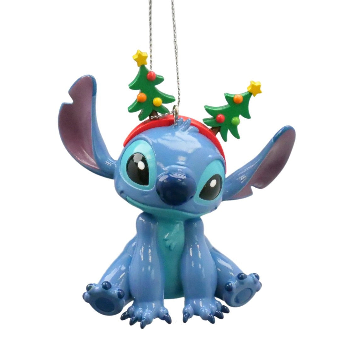 Pendente Stitch Seduto Frontino Natalizio