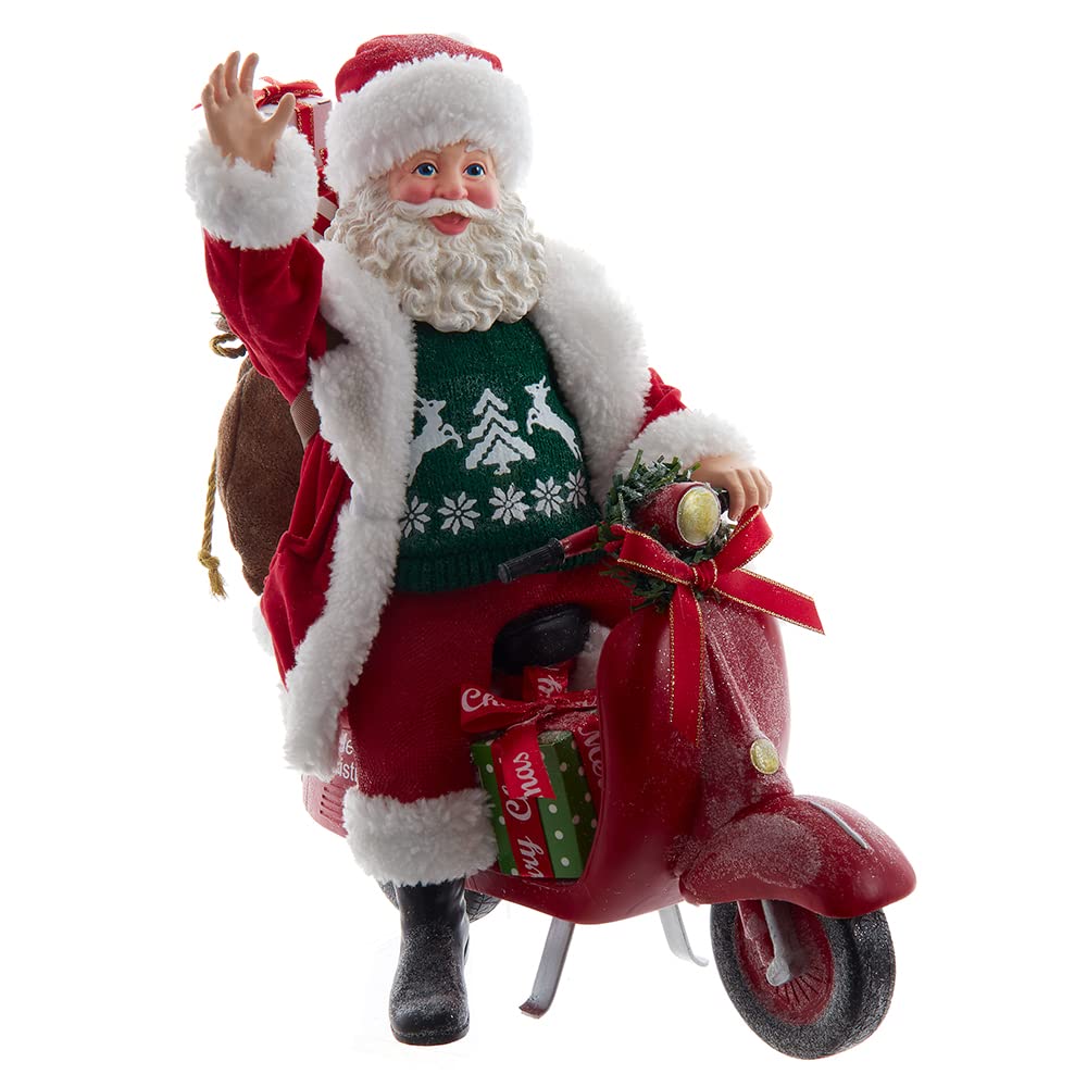Babbo Natale Su Scooter 25,4 Cm