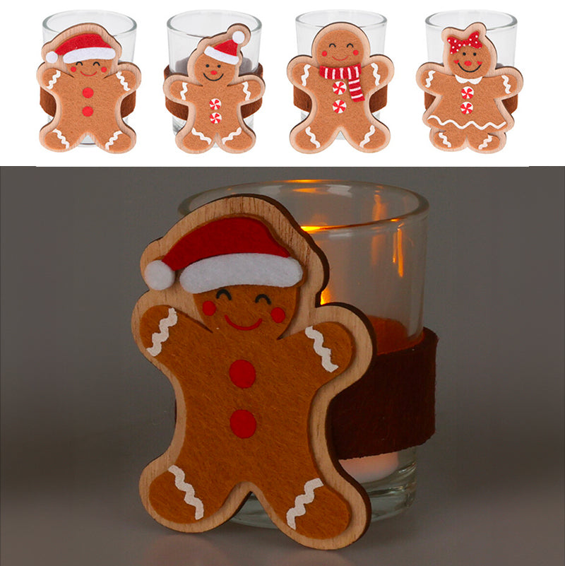 Porta Tealight Vetro Cookie 7 Cm 1 Pezzo