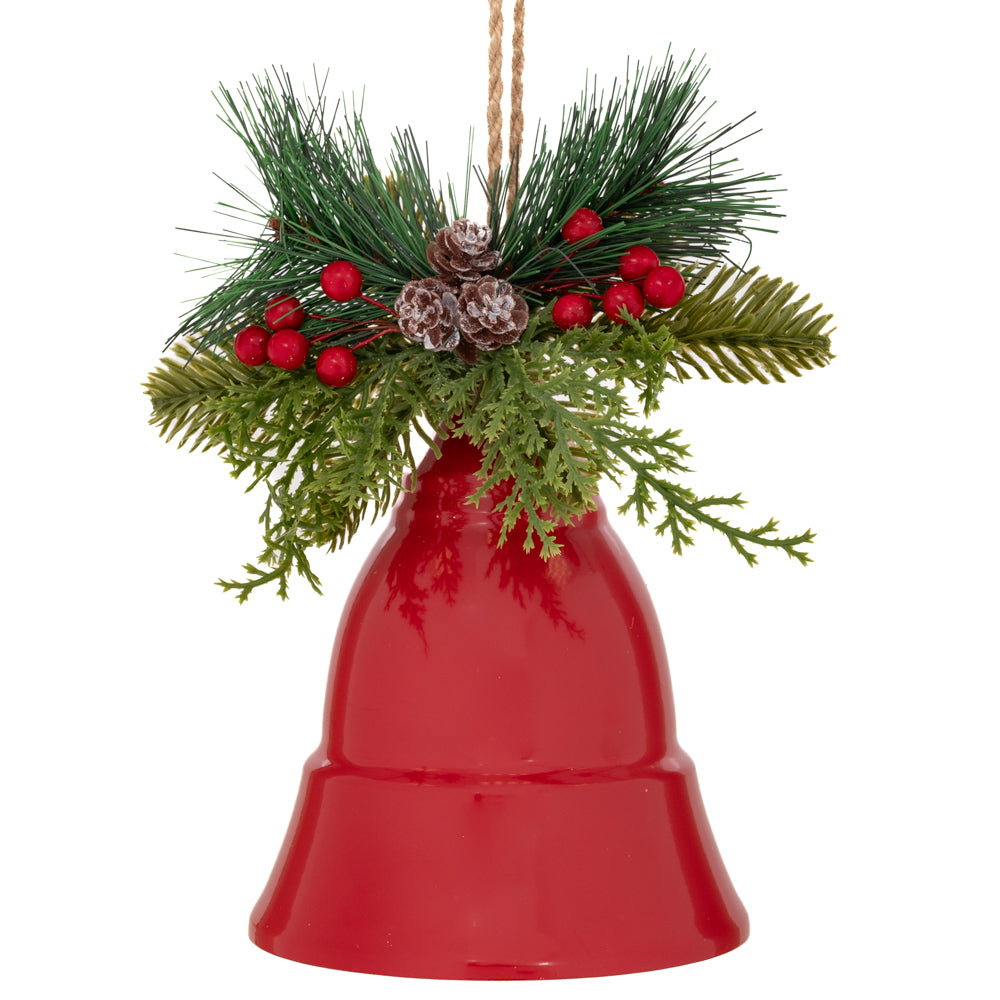 Campana Natalizia Rossa D 25x28 Cm