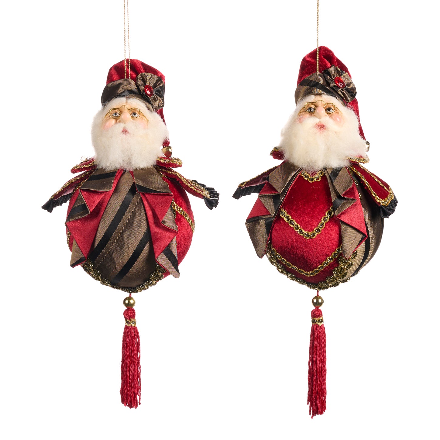 Pendente Babbo Natale  Su Palla 11 Cm 1 Pz