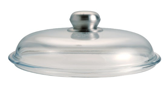 Coperchio Vetro Pomolo Inox Pesciera