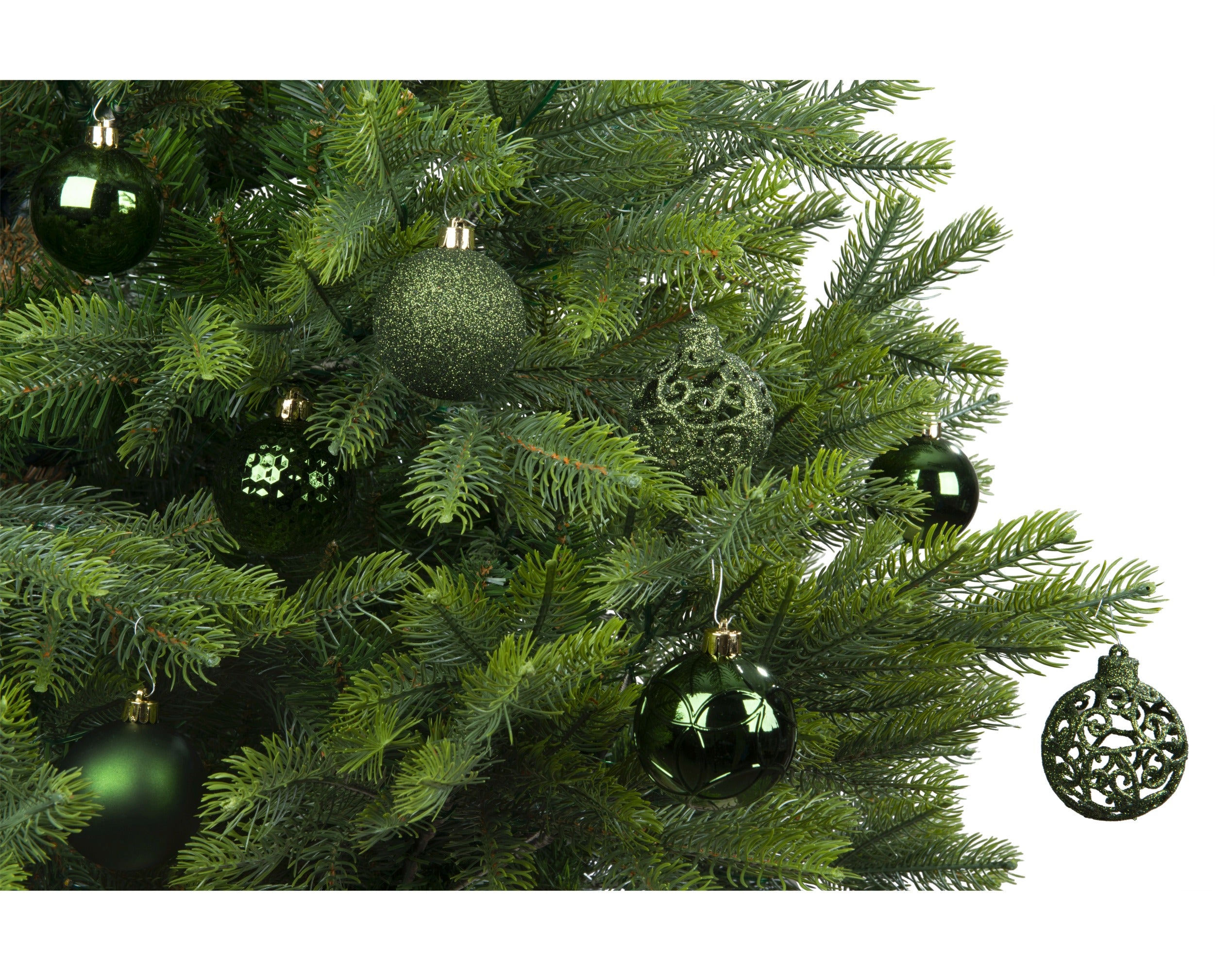 Box 37 Palline Di Natale Miste Pine Green 6 Cm