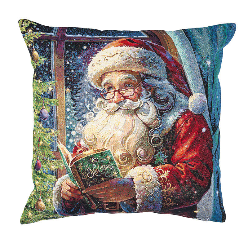 Cuscino Babbo Natale Con Libro 45x45 Cm