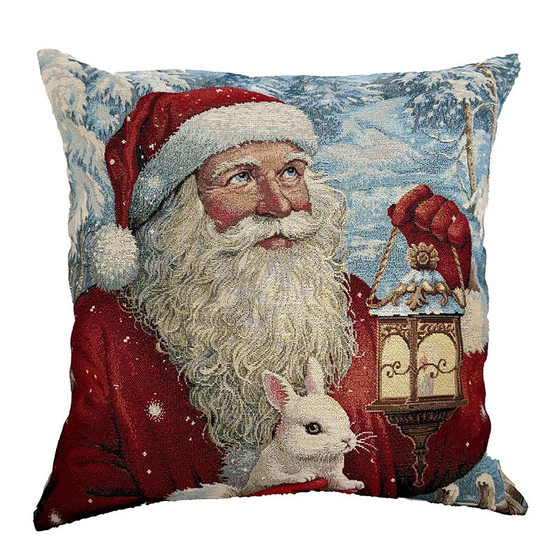 Cuscino Babbo Natale Con Lanterna 45x45 Cm