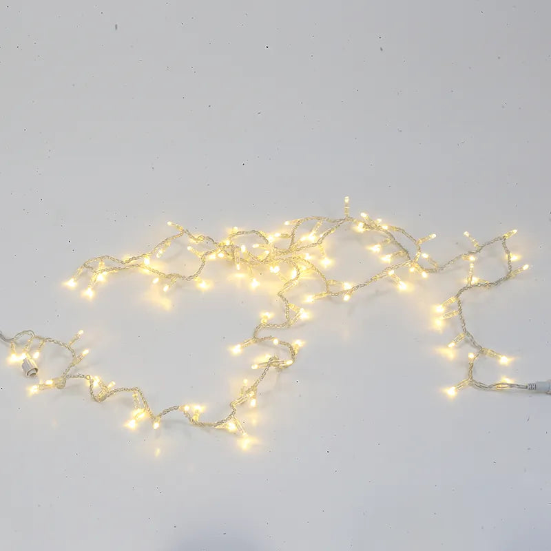 Luci Natale Professionali 200 Led 10 m reversibili caldo freddo per decorazioni natalizie con catena luminosa - DeMatteis.it
